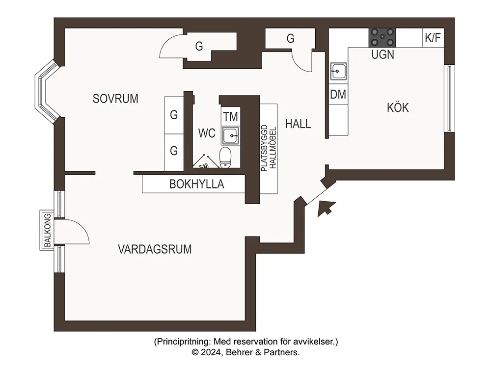 Синяя гостиная и нотки английского стиля: квартира в Стокгольме (83 кв. м) - Gallery image 37
