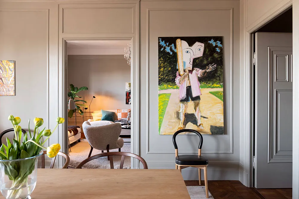 Уютный скандинавский интерьер с обилием предметов декора (101 кв. м) - Gallery image 7