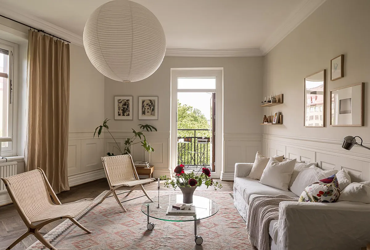 Ruhige Eleganz im Design einer schwedischen Wohnung (87 qm) - Gallery image 2