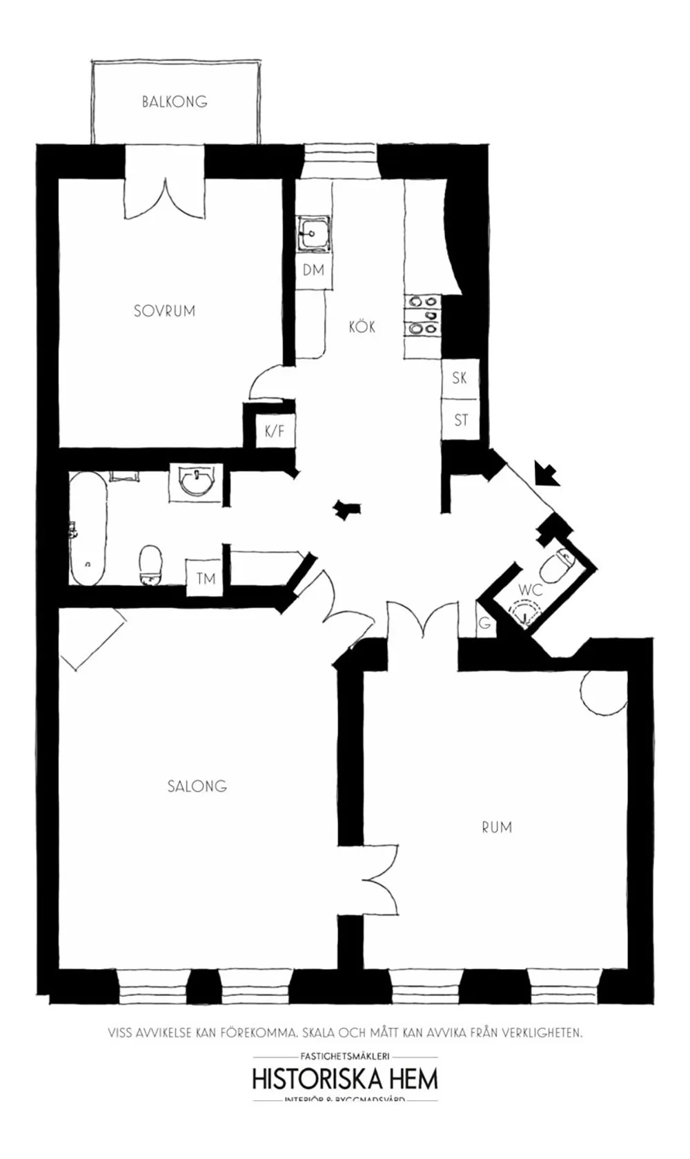 ऊंची छतें, मोल्डिंग्स एवं पुराने ढंग की फर्नीचर: स्टॉकहोम में एक शानदार अपार्टमेंट - Gallery image 32