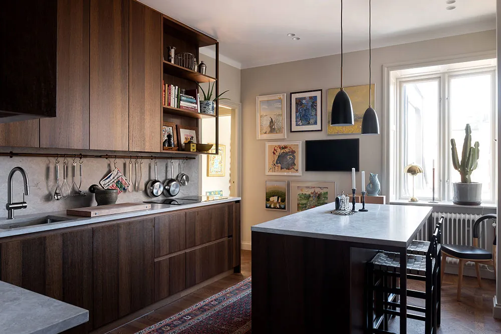 Уютный скандинавский интерьер с обилием предметов декора (101 кв. м) - Gallery image 14