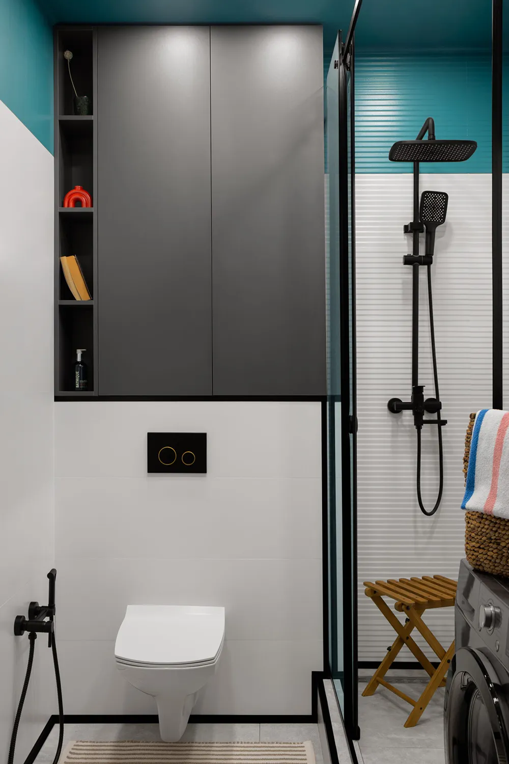 Colorful Design of a Small Apartment with Complex Layout in Almaty (45 sq. m) - Gallery image 8