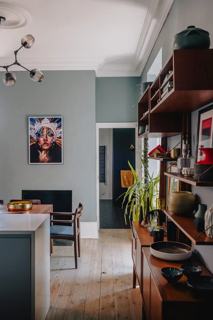 Frais tons de bleu dans le design d'un appartement victorien à Londres - Gallery image 6