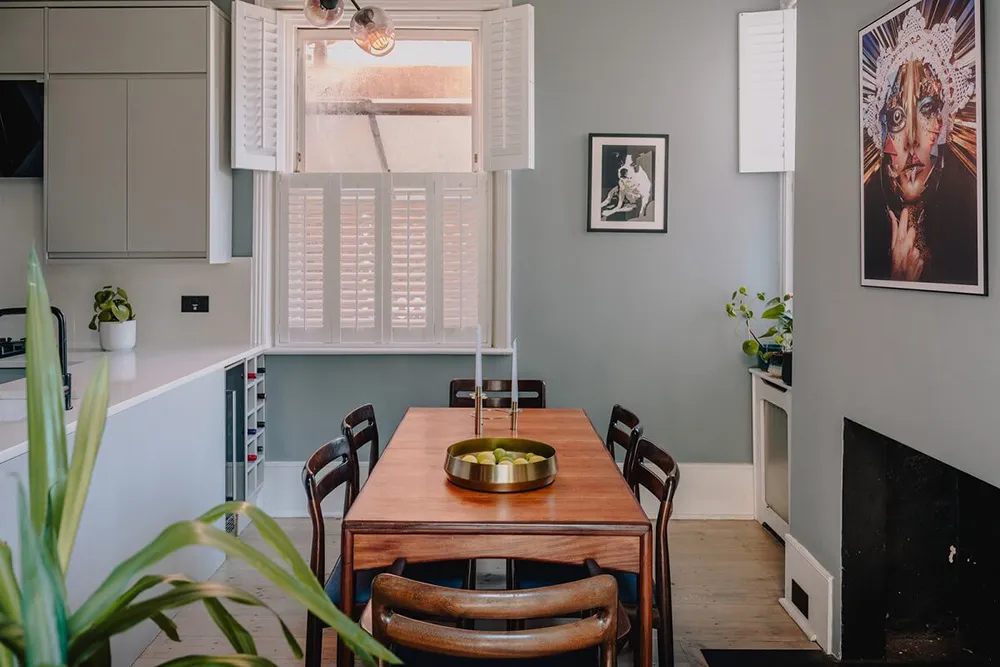 Frais tons de bleu dans le design d'un appartement victorien à Londres - Gallery image 4