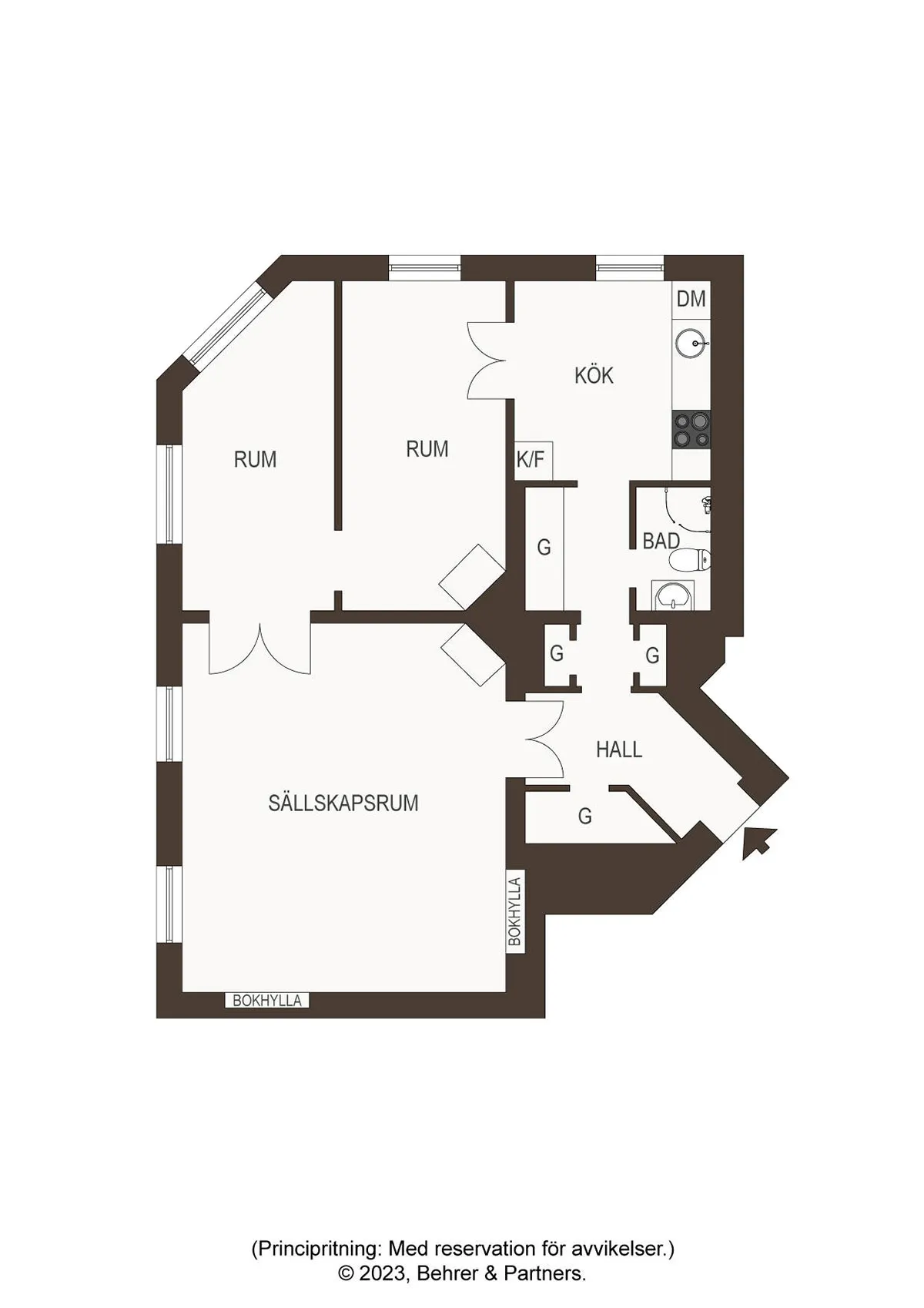 Простор и стиль: великолепная квартира в Стокгольме (83 кв. м) - Gallery image 25