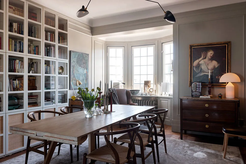 Уютный скандинавский интерьер с обилием предметов декора (101 кв. м) - Gallery image 3