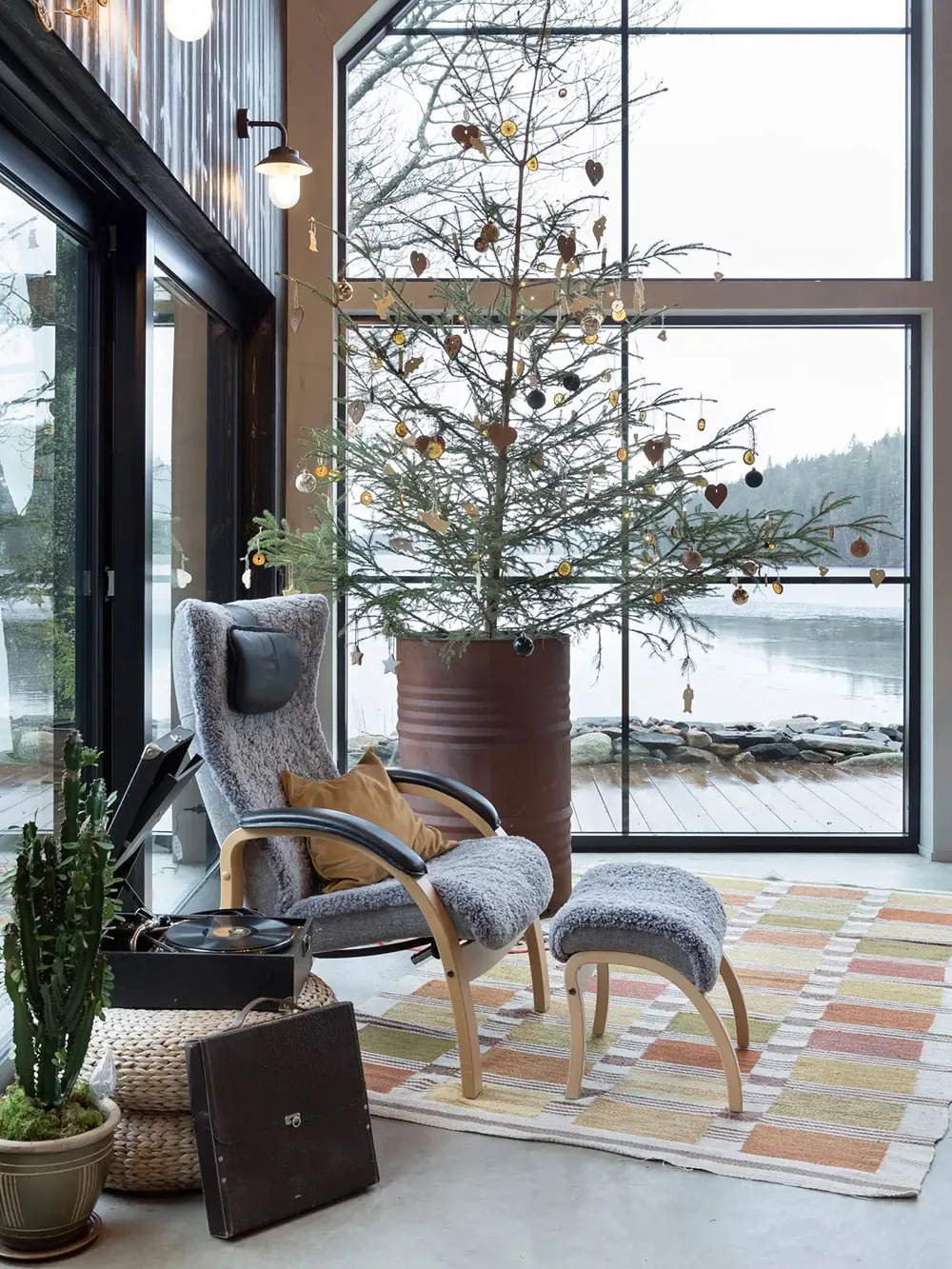 Gemütliche moderne Ferienunterkunft am See in Schweden mit Glaswänden - 5