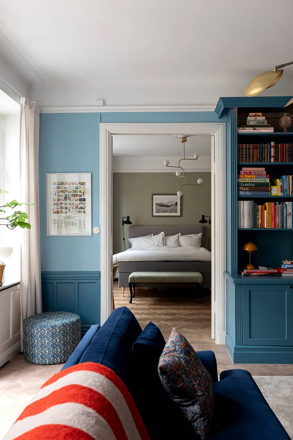 Синяя гостиная и нотки английского стиля: квартира в Стокгольме (83 кв. м) - Gallery image 10