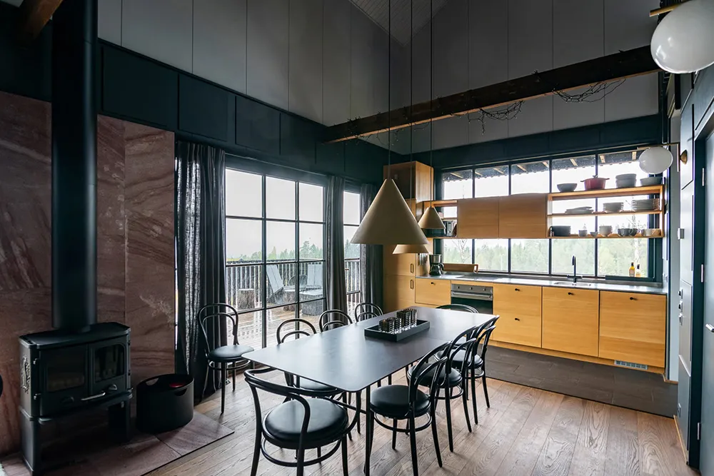 Dark Outside and Inside: Modern Scandinavian Cottage in Nature - Gallery image 5