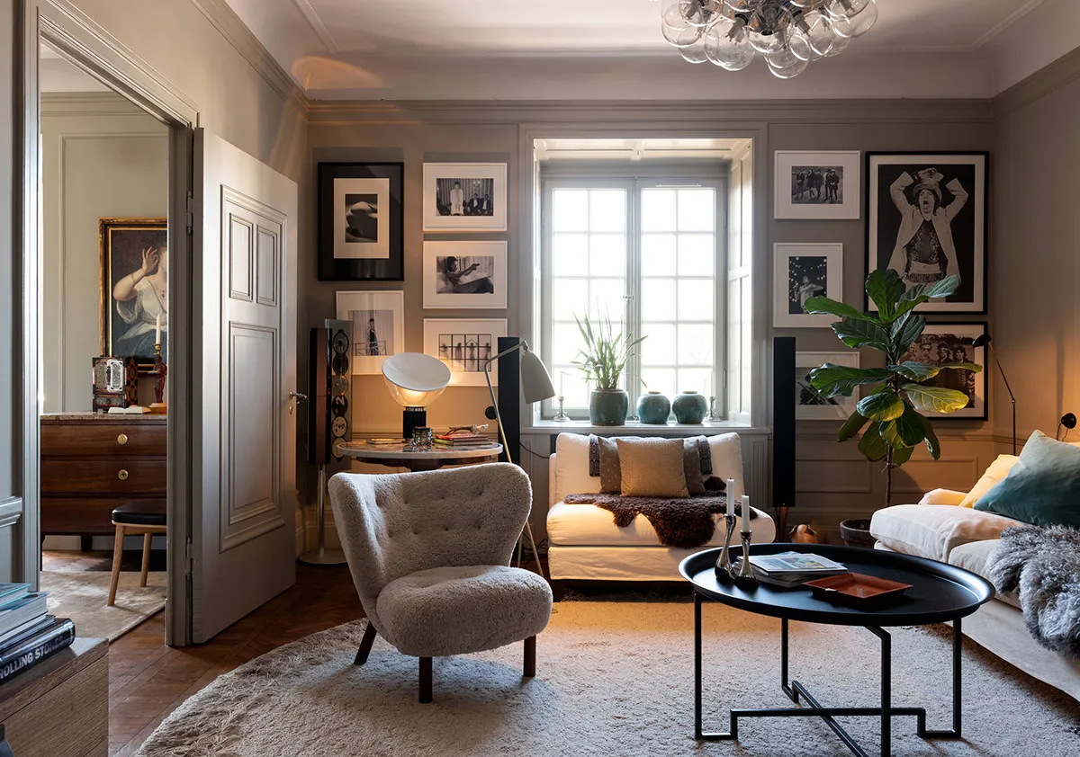 Уютный скандинавский интерьер с обилием предметов декора (101 кв. м) - Gallery image 8