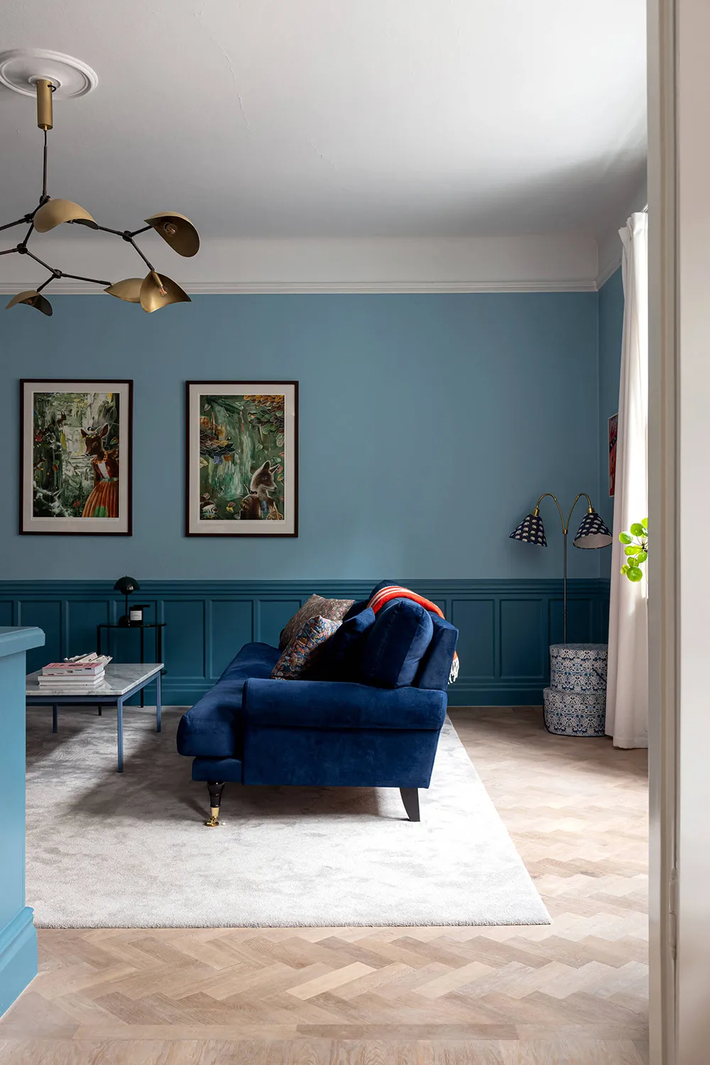 Синяя гостиная и нотки английского стиля: квартира в Стокгольме (83 кв. м) - Gallery image 6
