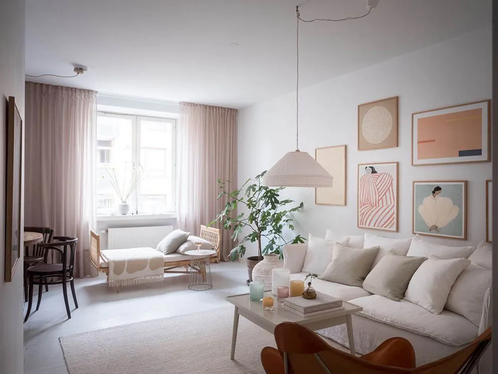 М’який скандинавський інтер’єр із жіночими нотками в Гетеборзі (80 кв. м) - Gallery image 1