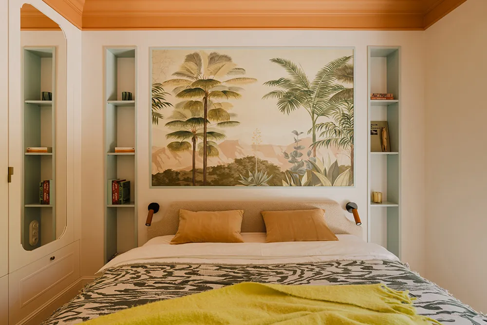 Peintures vives et touches d'art déco dans la conception d'appartement à Wrocław - Gallery image 4