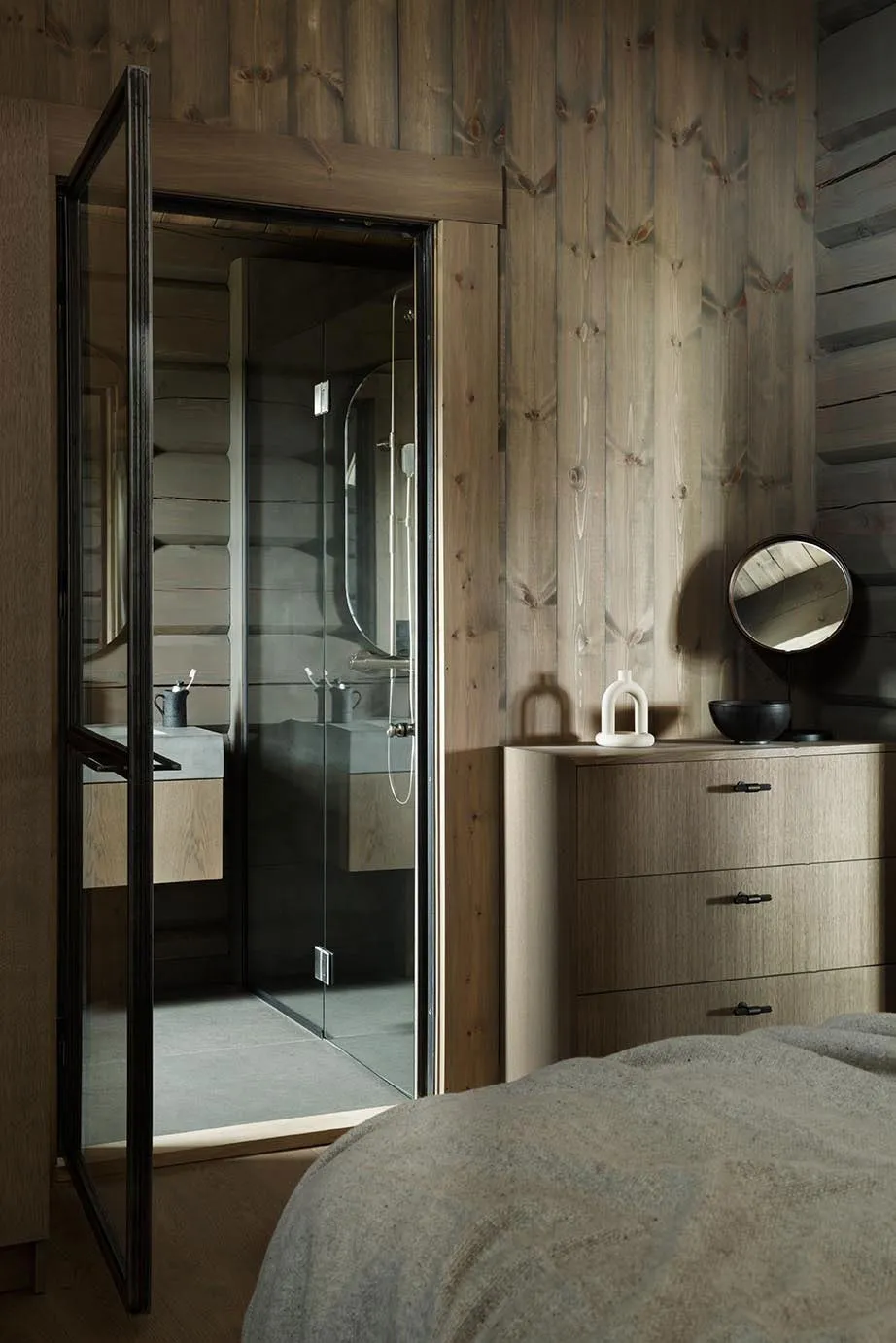 Style et cosy chalet de montagne dans une gamme atténuée en Norvège - Gallery image 9