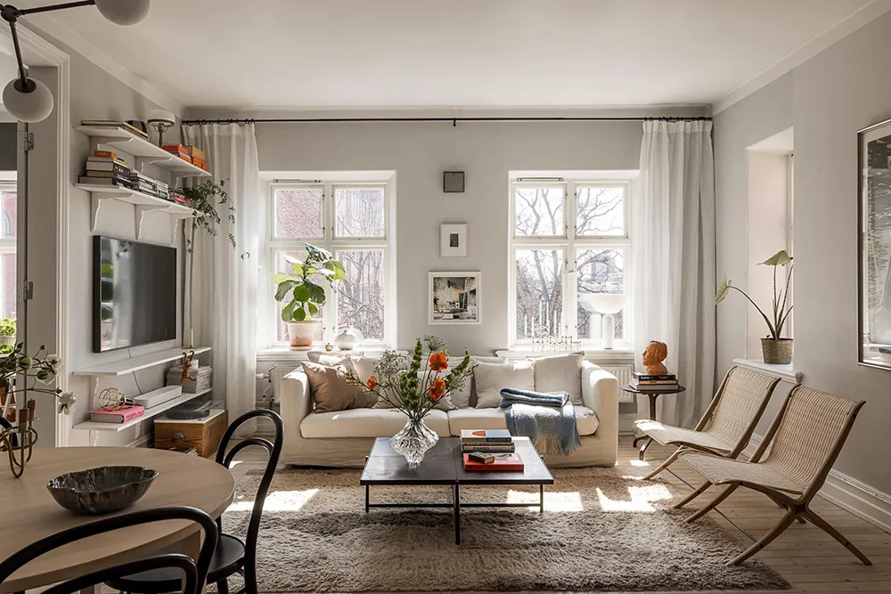 Приятные оттенки серого в дизайне шведской квартиры (90 кв. м) - Gallery image 3