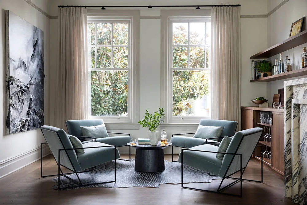 Frischer, ruhiger, eleganter Interieur eines historischen Townhouses in San Francisco - Gallery image 2