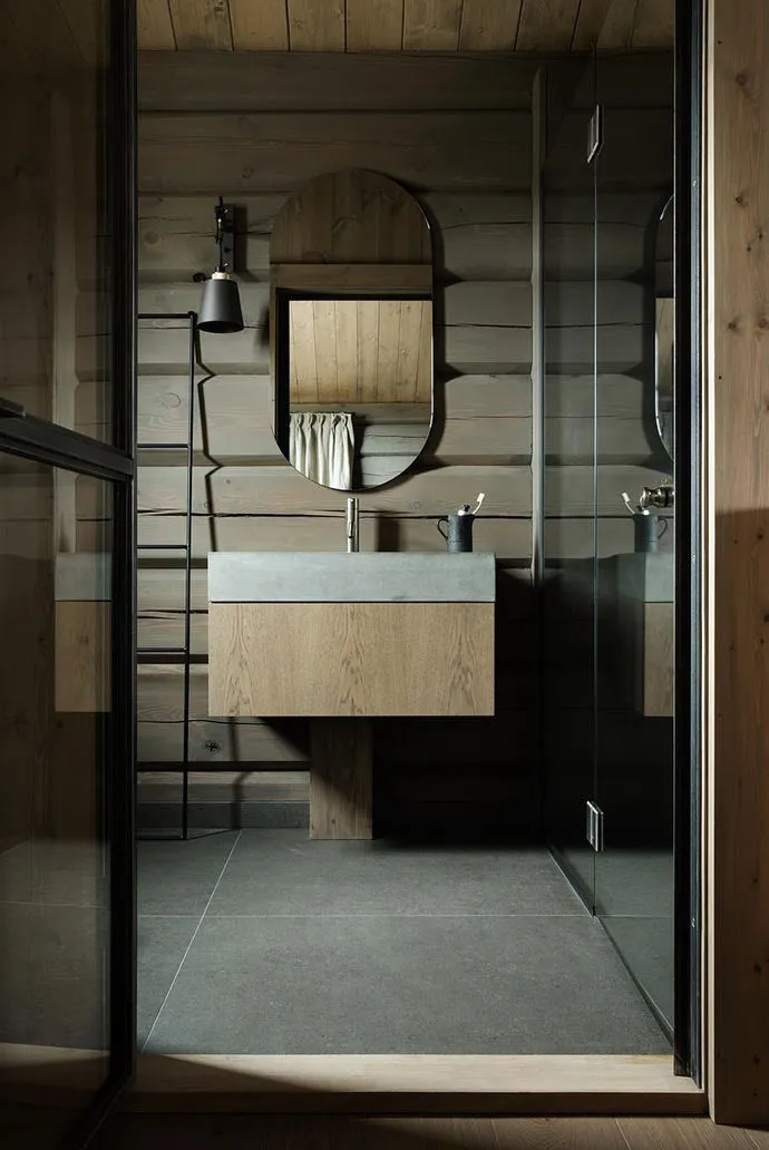 Style et cosy chalet de montagne dans une gamme atténuée en Norvège - Gallery image 10