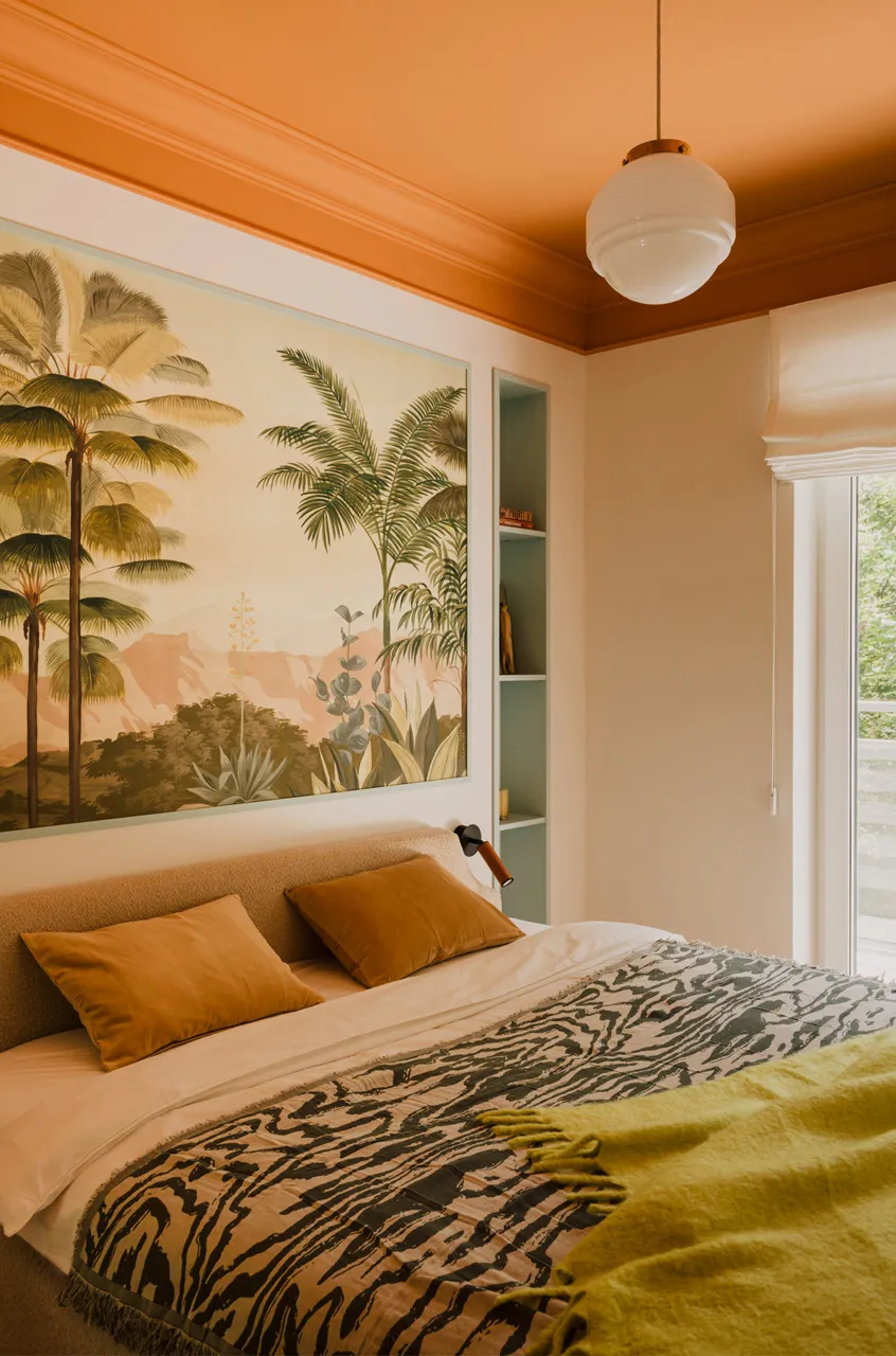 Peintures vives et touches d'art déco dans la conception d'appartement à Wrocław - Gallery image 5