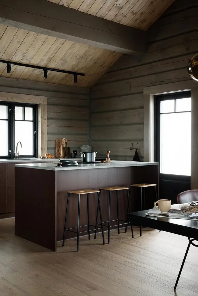 Style et cosy chalet de montagne dans une gamme atténuée en Norvège - Gallery image 5