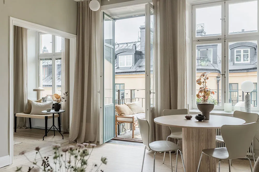 वार्म पेस्टल: स्टॉकहोम में एक आरामदायक, आधुनिक इंटीरियर (60 वर्ग मीटर) - Gallery image 2