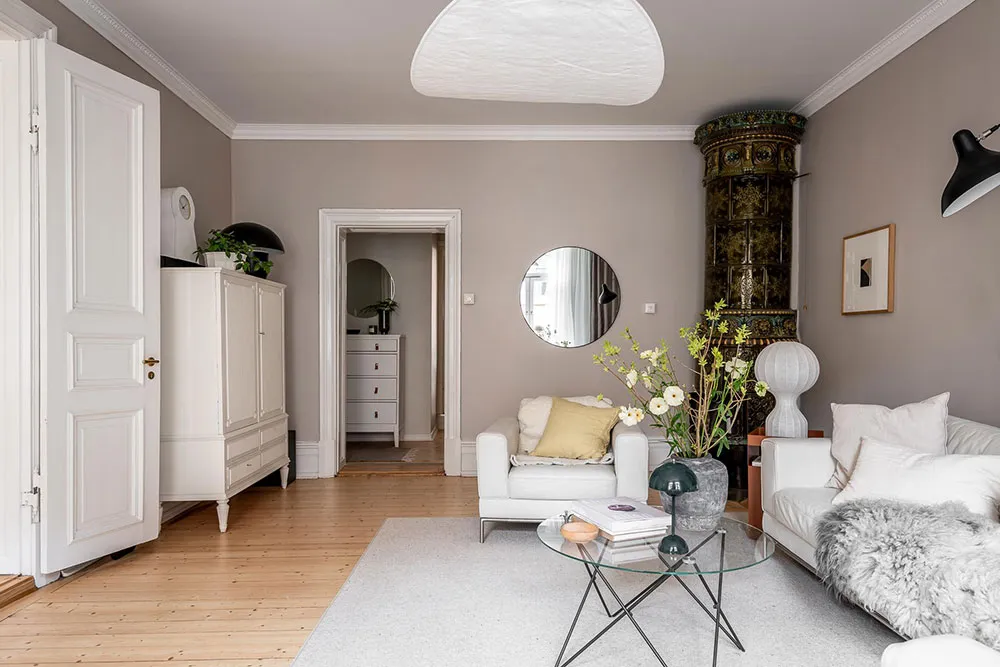 Intérieur scandinave cosy avec tapis mur - Gallery image 12