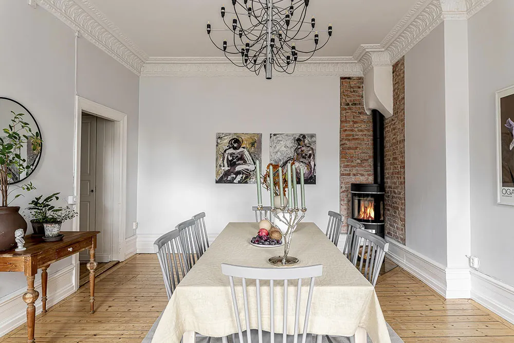 Intérieur scandinave agréable avec salle à manger traversante et notes automnales légères (94 m²) - Gallery image 10