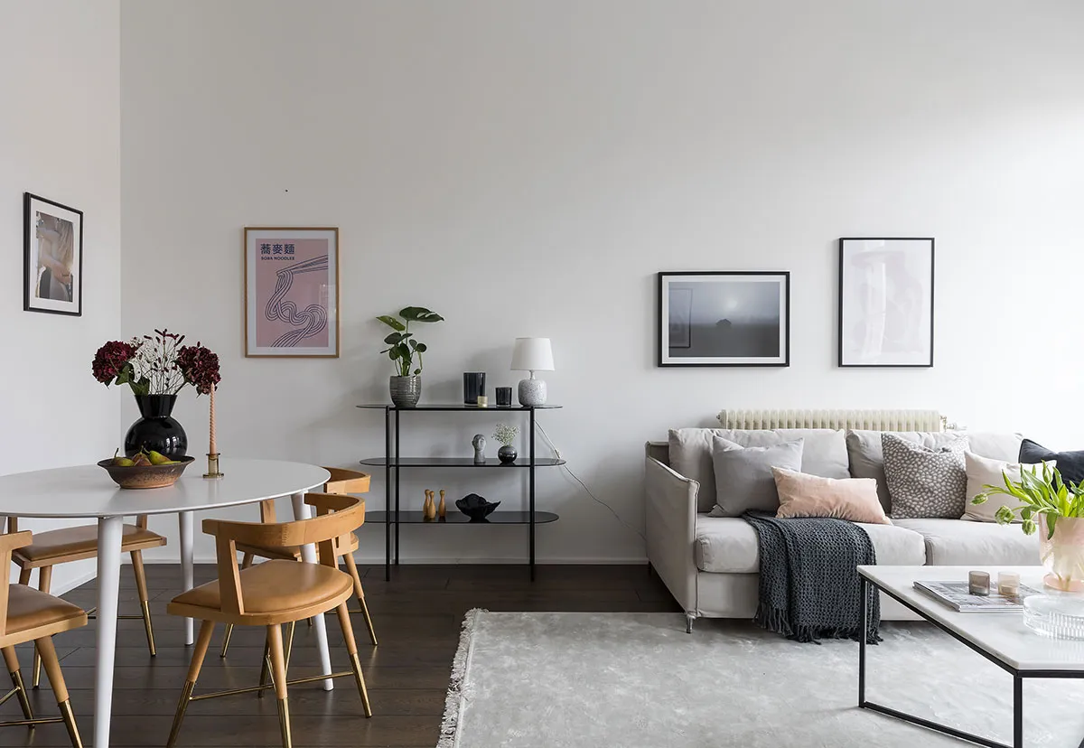 Style sobre et inspirant : loft dans un ancien bâtiment de fabrique à Stockholm (79 m²) - Gallery image 3