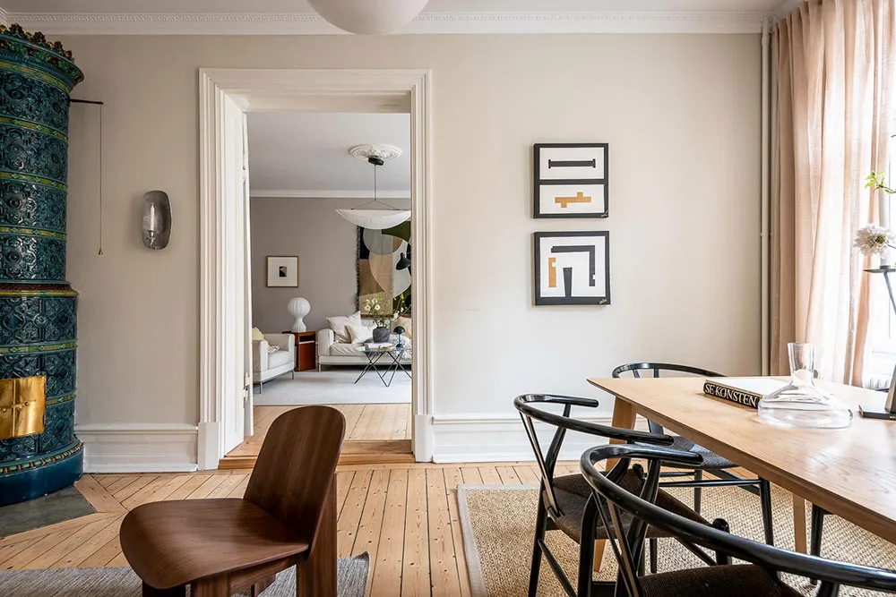 Intérieur scandinave cosy avec tapis mur - Gallery image 11