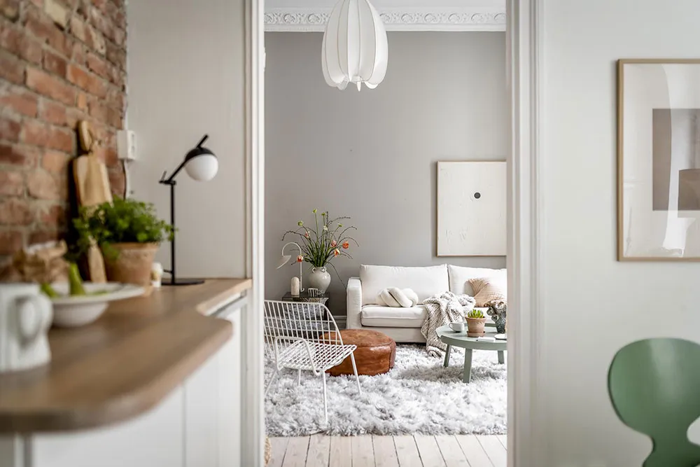 Kleine Wohnung in angenehmer Farbpalette mit praktischer Raumtrennung (35 qm) - Gallery image 17