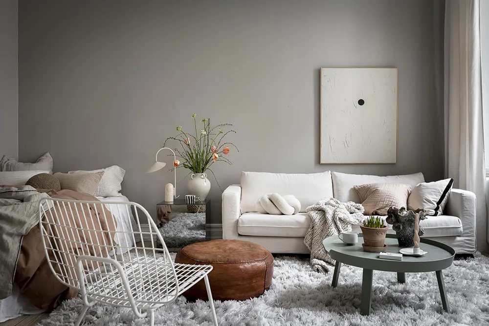 Kleine Wohnung in angenehmer Farbpalette mit praktischer Raumtrennung (35 qm) - Gallery image 2