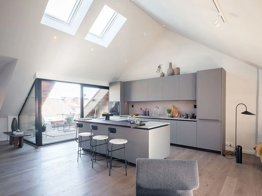 Heller Loft mit eleganter moderner Möbel in Stockholm - Gallery image 4