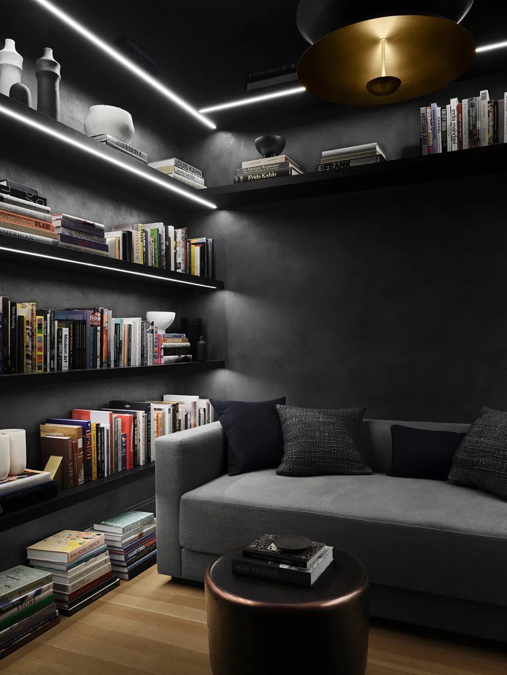 Effet et élégant intérieur noir et blanc à New York - Gallery image 6