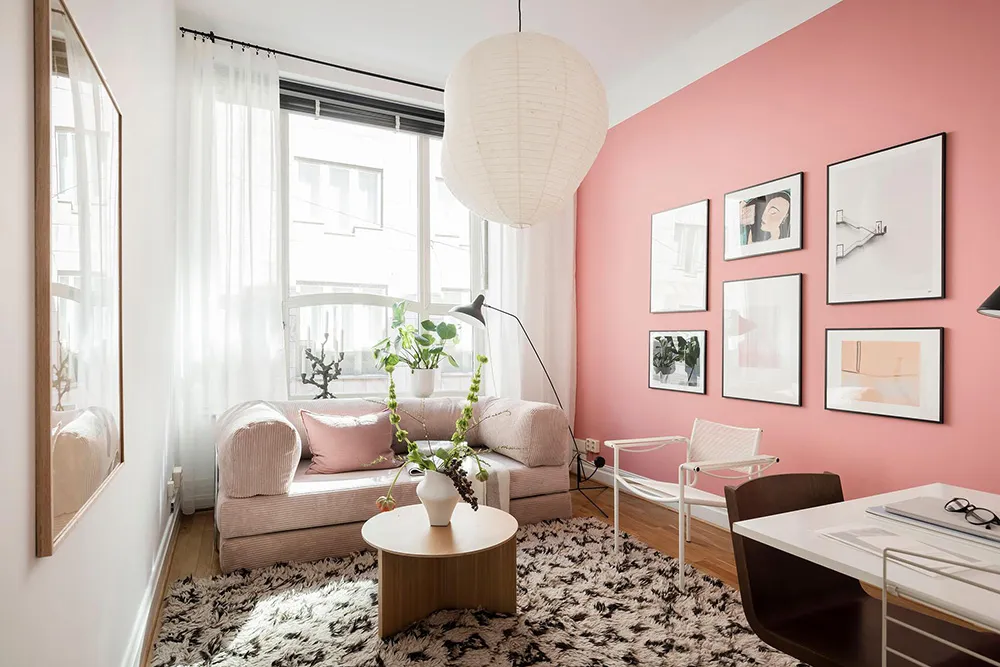 Außergewöhnlich farbenfrohe Farben im skandinavischen Interieur einer schwedischen Wohnung (81 qm) - Gallery image 21