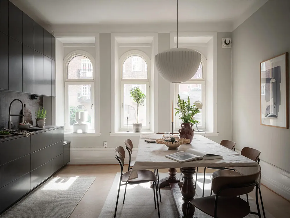 Мягкие пастельные оттенки в дизайне элегантной квартиры в Гётеборге - Gallery image 8