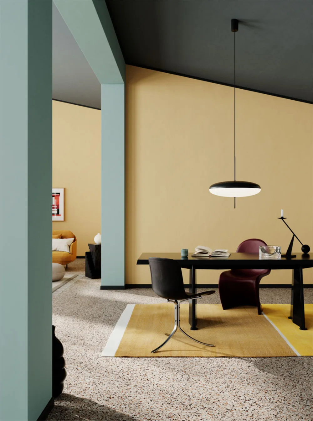 Superbes peintures intérieures Notes de designers danois - Gallery image 24