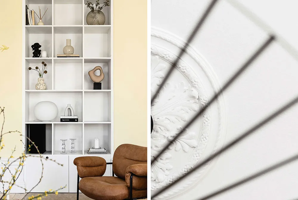 砂色の壁を持つモダンなスカンジナビア風アパートメント(93平方メートル) - Gallery image 4