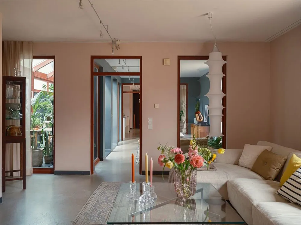 Pastel Interior Designs of a Townhouse with Unusual Architecture in Malmö - Gallery image 2