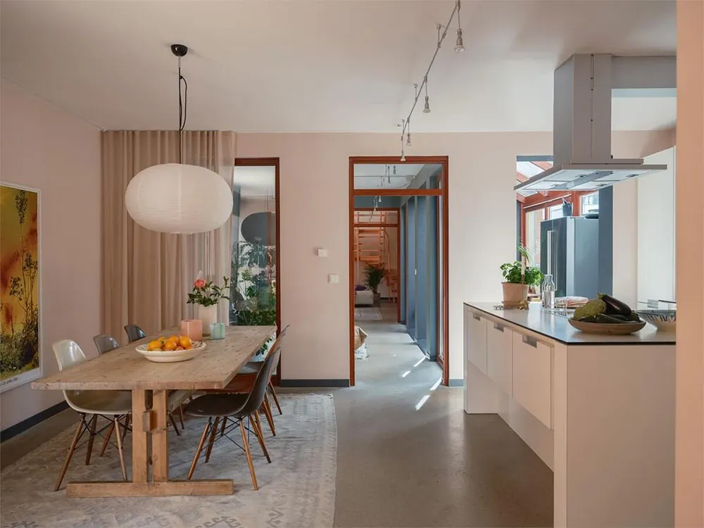 Pastel Interior Designs of a Townhouse with Unusual Architecture in Malmö - Gallery image 9