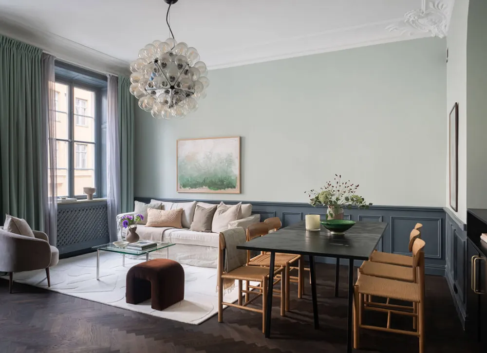 Оттенки синего в дизайне стильной шведской квартиры (54 кв. м) - Gallery image 2