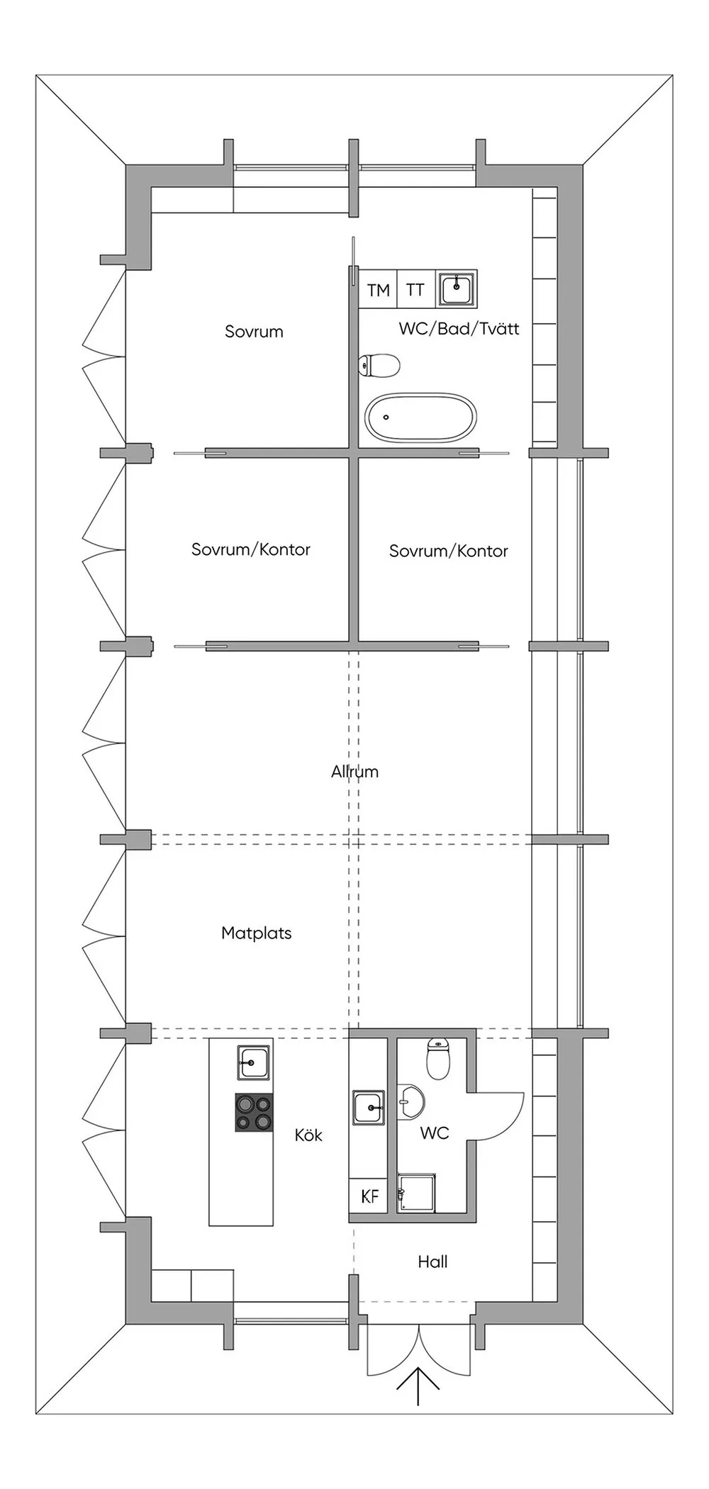 Wärme aus natürlichen Holz: gemütlicher moderner Feriendom in Schweden - Gallery image 33