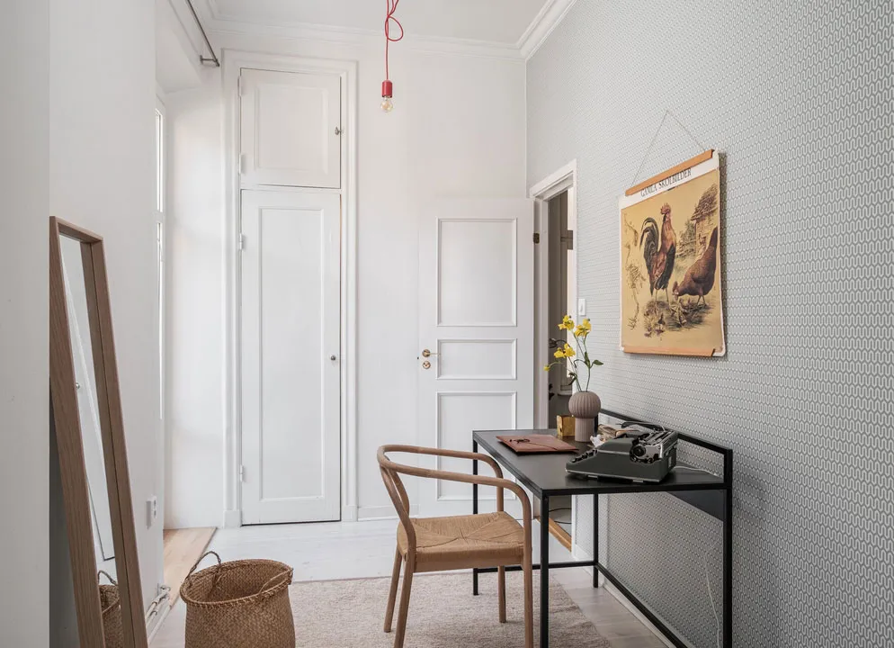 Ziegelsteinwand als Hauptakzent im Design einer Wohnung in Schweden - Gallery image 22