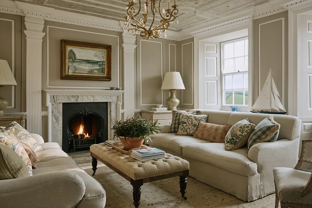 Notes marines légères dans le design d'un cottage anglais - Gallery image 5