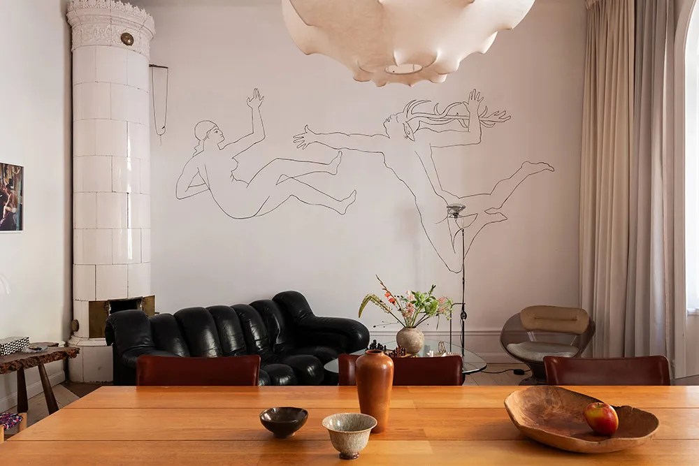 Творческі нотки в інтер'єрі квартири з високими стелями в Стокгольмі (60 кв. м) - Gallery image 4