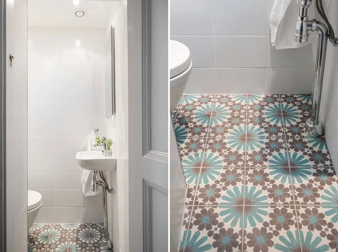 Ziegelsteinwand als Hauptakzent im Design einer Wohnung in Schweden - Gallery image 25