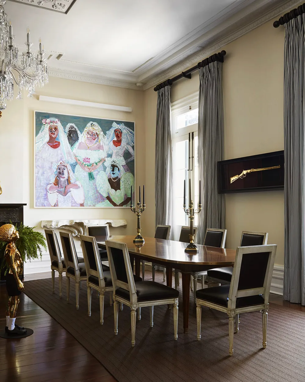 Clásica lujo y atrevido arte contemporáneo: casa en Nueva Orleáns - Gallery image 12