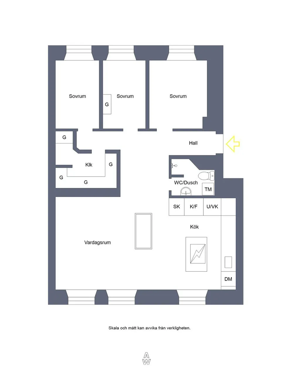 Stylowy nowoczesny apartament z ciepłymi akcentami w Stokholmii (83 m²) - Gallery image 29