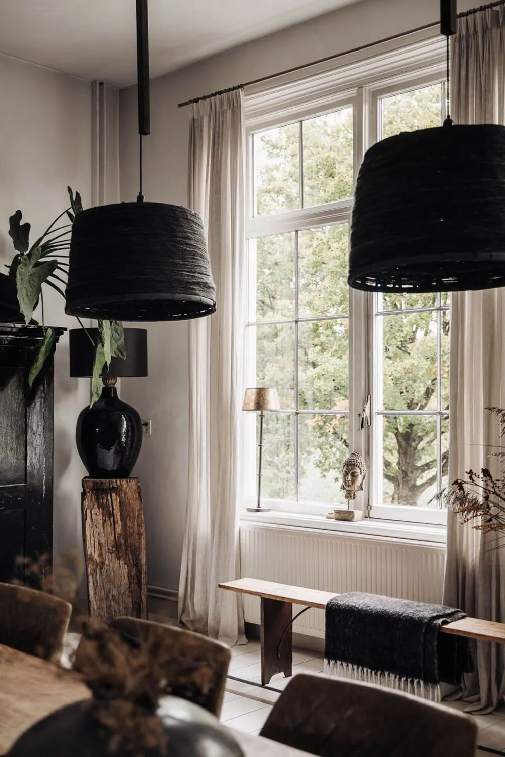 Black floors, white ceilings: amazing house in former school building in Netherlands - Gallery image 22