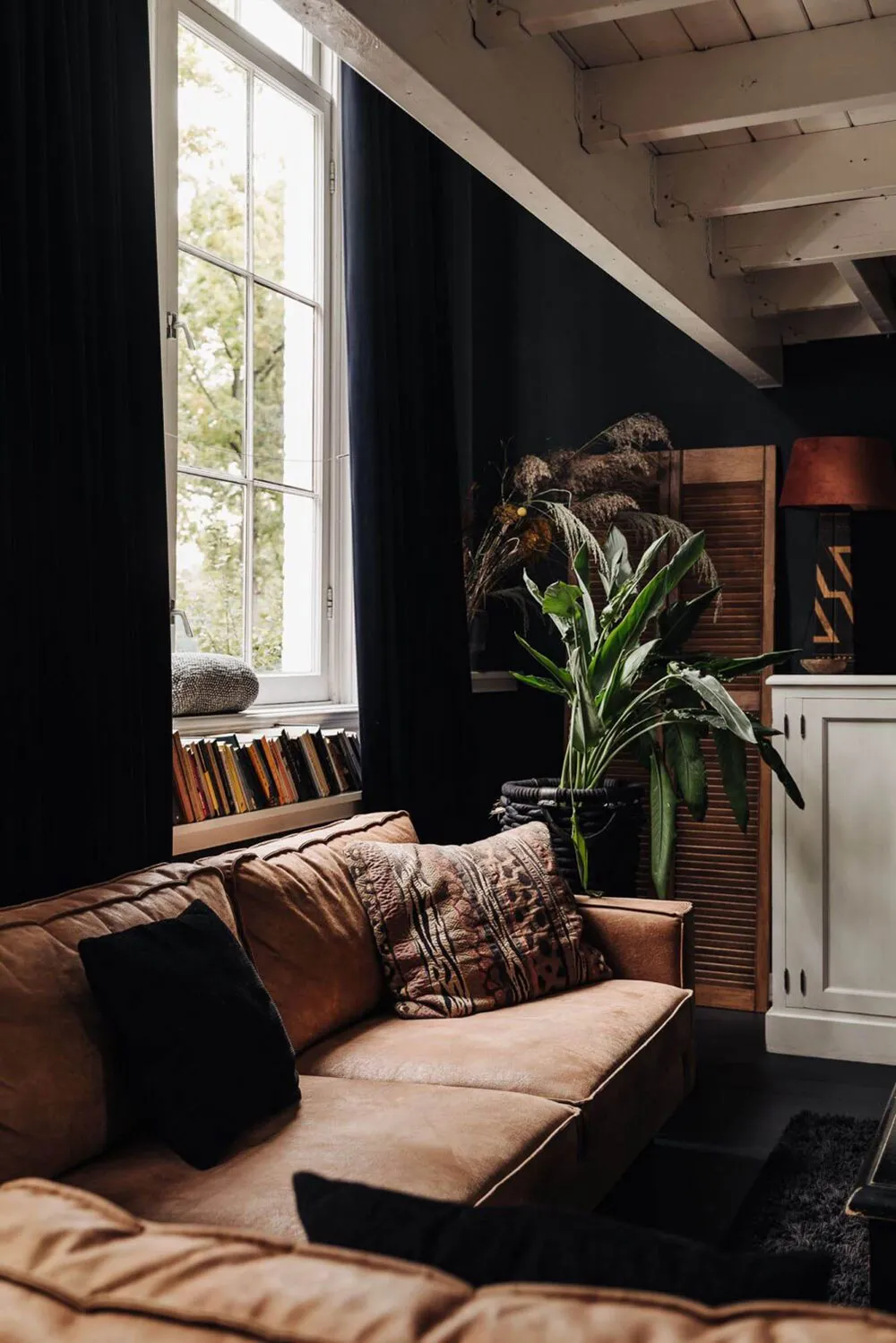 Black floors, white ceilings: amazing house in former school building in Netherlands - Gallery image 3