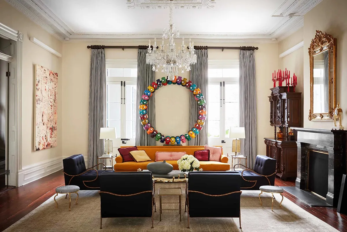 Clásica lujo y atrevido arte contemporáneo: casa en Nueva Orleáns - Gallery image 3