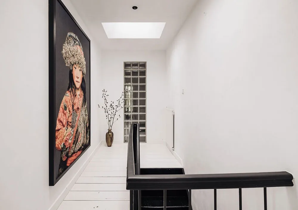 Black floors, white ceilings: amazing house in former school building in Netherlands - Gallery image 16